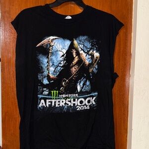 Monster Energy Aftershock 2014 Rock Festival Concert T Shirt Sacramento